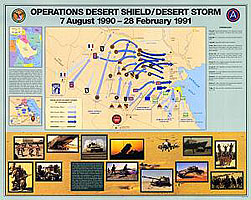 Operations DESERT SHIELD/DESERT STORM: 7 August 1990-28 February 1991  Map